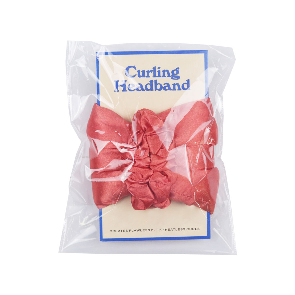 Red set on a card in a clear bag